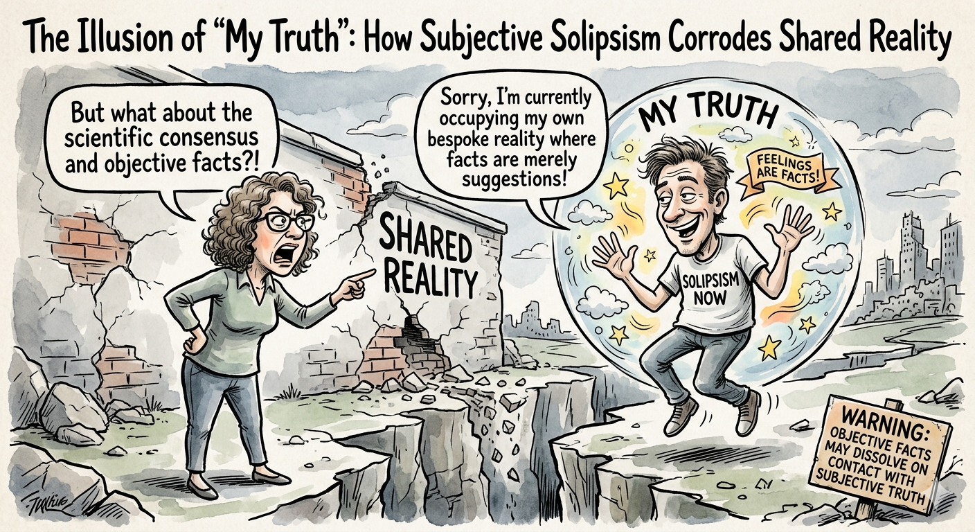 The Illusion of “My Truth”: How Subjective Solipsism Corrodes Shared Reality